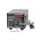 Power Bright VC100W Voltage Transformer 100 technologist Step Up/Down 110 Volt - 220 Volt