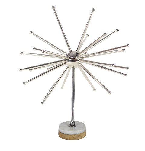 Algopix Similar Product 19 - Benzara Modish Nickle Plated Silver