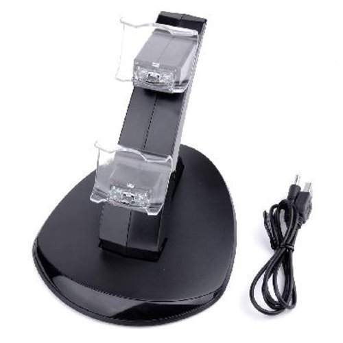 

LED Dual USB Charging Charger Dock Station Stand for Sony Playstation 4 Ps4 Controller