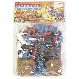 54mm Revolutionary War Embankment & Figure Playset (Bagged) by Americana Souvenirs