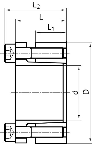 

Clamping set COM-CB1 bore 55mm size 55x85x33mm