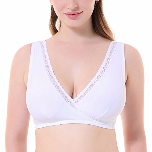 Delimira Women's Plus Size Soft Cup Comfort Sleep Maternity and Nursing Bra