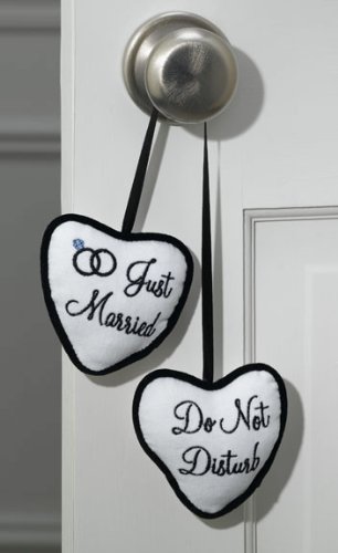 Just Married doorknob sign