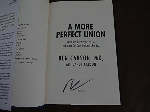 Algopix Similar Product 12 - Ben Carson A More Perfect Union Signed