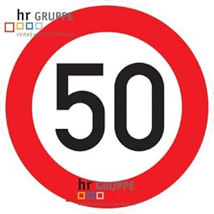 Geburtstags - VERKEHRSSCHILD 50 KM/H Schild DN 60 cm Nr. 274-57 zum ...