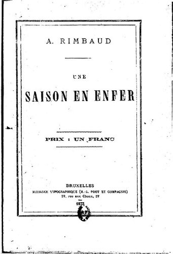 A Season in Hell by Arthur Rimbaud