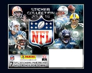 2014 Panini NFL Stickers Box 50 Packs 7 Stickers/Pack