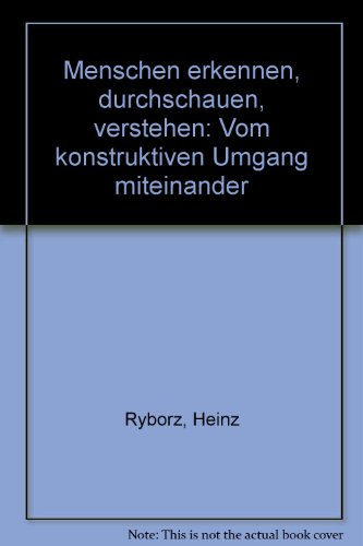 ?? Free Download Menschen erkennen, durchschauen, verstehen: Vom ...