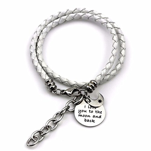 Algopix Similar Product 20 - Inspirational Leather Charm Bracelet