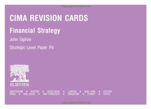 CIMA Revision Cards: Financial Strategy: 2005 edition - 9780750664899 ...