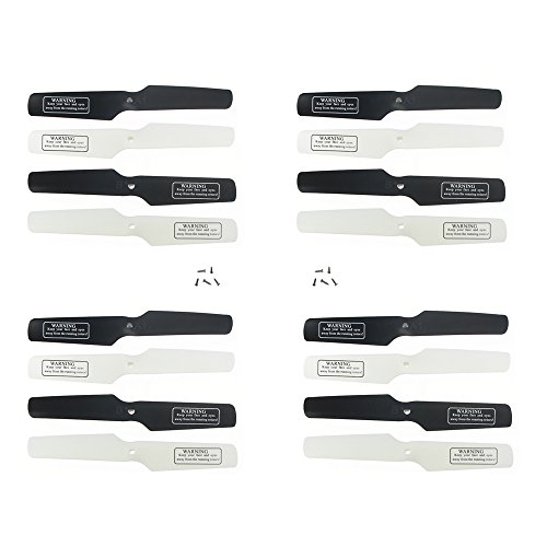 Coolplay 4set=16pcs UDI U817 U817C U817A U818 U818A Main Blades Props Spare Part with 10pcs Mounting Screws for Udric RC Quadcopter