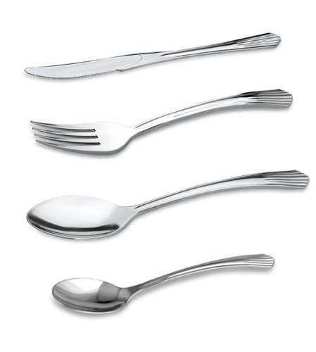 200 Sets Reflections Like Silver Plastic Silverware, Cutlery Combo of 600 Pieces Includes 200 Forks, 200 Knives, 200 Spoons