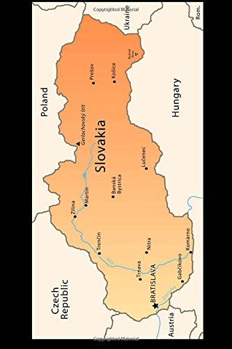 Algopix Similar Product 15 - Map of Slovakia Journal 150 page lined