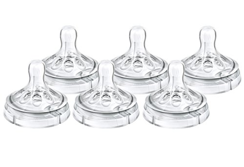 Philips Avent Natural Nipple Medium Flow, 6 Pack BONUS Reusable Sterilizer Bag
