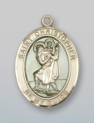 

14kt Gold St. Christopher Medal