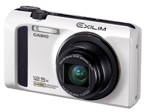 casio デジタルカメラ exilim ホワイト ex-zr100we