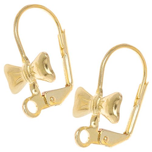 Algopix Similar Product 13 - Beadaholique Brass Leverback Earrings