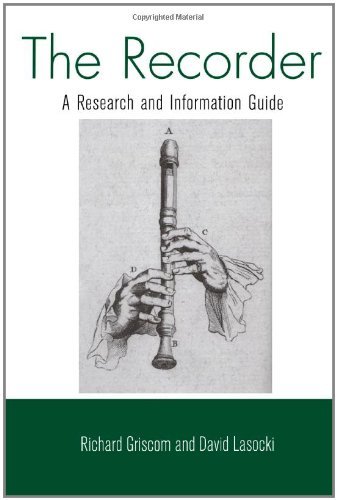 The Recorder: A Research and Information Guide (Routledge Music Bibliographies) by Richard W. Griscom