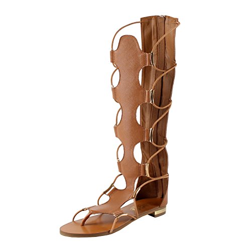 West Blvd Rome Gladiator Midcalf Sandals