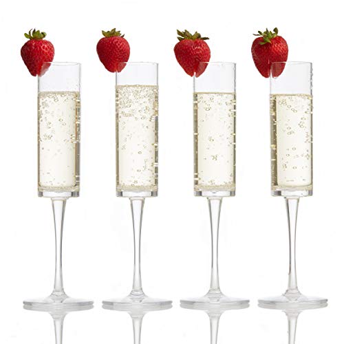 Algopix Similar Product 9 - Premium Plastic Champagne Flutes