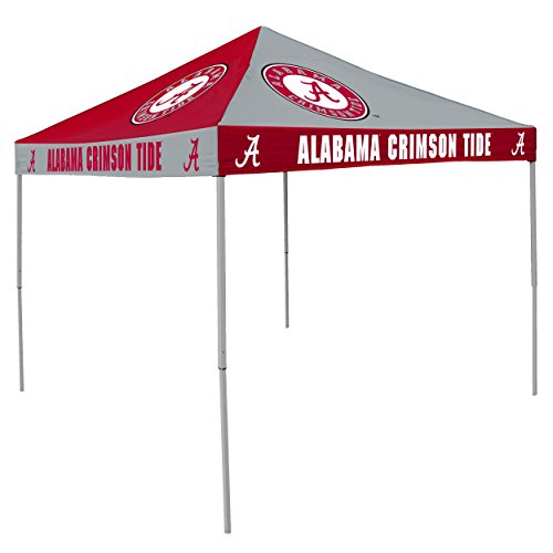 NCAA Alabama Crimson Tide 9-Foot x 9-Foot Pinwheel Tailgating Canopy, Crimson/White