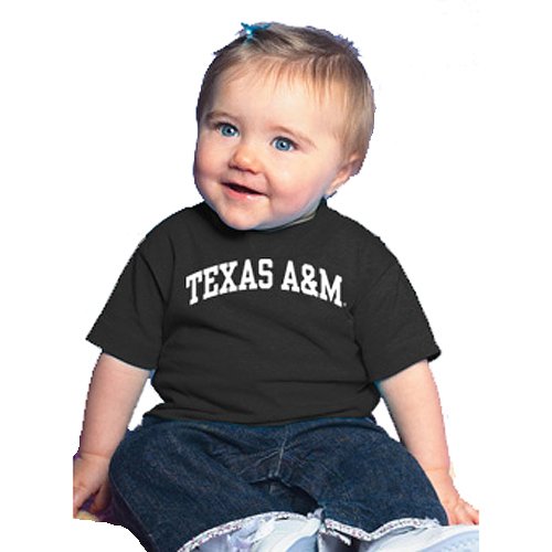 

BSP-10400-Texas A&M Aggies NCAA Arched Black Infant T-Shirt