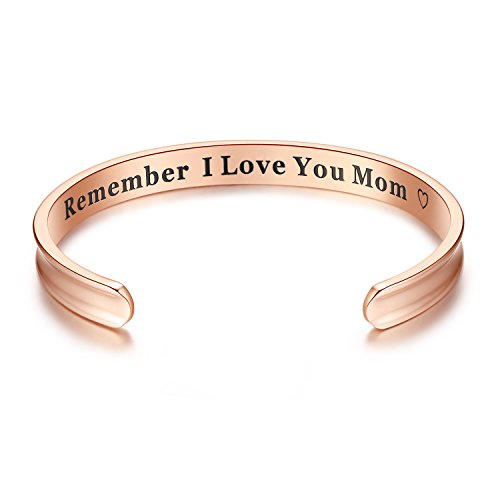 Algopix Similar Product 11 - Milamiya Remember I Love You Mom Cuff