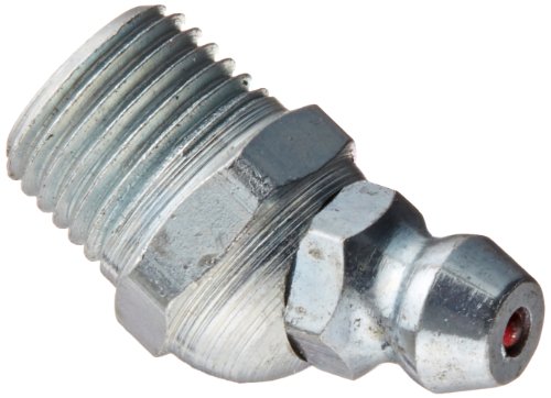 

Alemite 1611-B Hydraulic Loose Fitting, 30 Degree Angle, OAL 29/32", Shank Length 19/64", Hex Size 7/16", 1/8" PTF