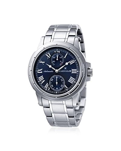 earnshaw mens es-8007-22 ashton silver/blue stainless steel