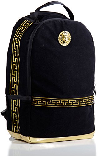 豪华sprayground黄金死亡头骨天鹅绒学校背包,美国亚马逊代购网,myday