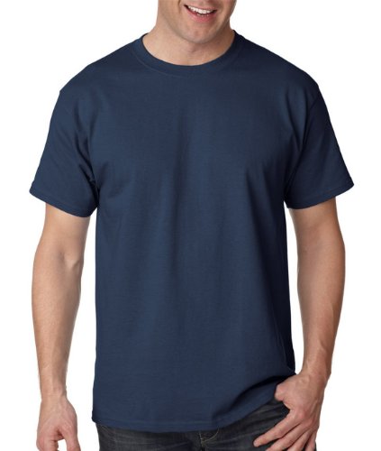 Hanes 5250T 6.1 oz. Tagless T-Shirt - NAVY - L