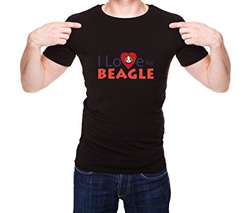 

I Love My Beagle Men's T-Shirt Funny, Dogs T-Shirt