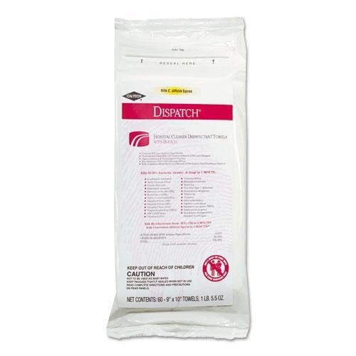 

Tilex 69260 Hospital Cleaner Disinfectant Towels with Bleach, 60/Pack, 12 Packs/Carton