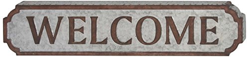 Algopix Similar Product 11 - Benzara Beautiful Metal Welcome Wall