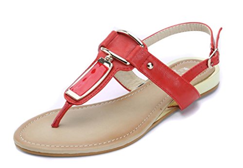 Alexis Leroy Women's Thong Flip-Flops Beach Flat Sandals