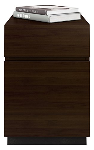 Algopix Similar Product 8 - Furnitech 2 Drawer Contemporary Walnut