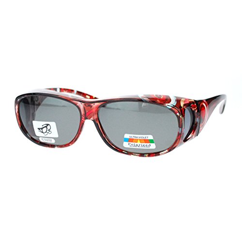 Polarized Sunglasses Fit Over Glasses Oval Rectangular OTG Anti-Glare