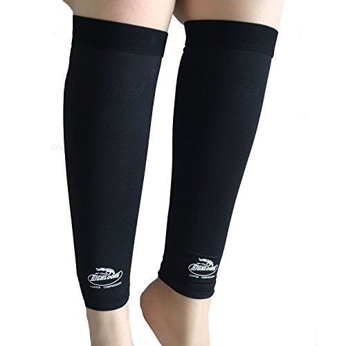 Calf Recovery Compression Sleeve, High Copper Infused Fit Support - GRANTEED - 2 pcs Set