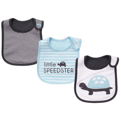 Carter's Baby Boys' 3-Pack Teething Bibs - Turtle - One Size