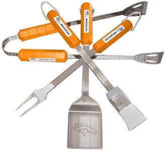 NFL Denver Broncos 4-Piece Barbecue Set