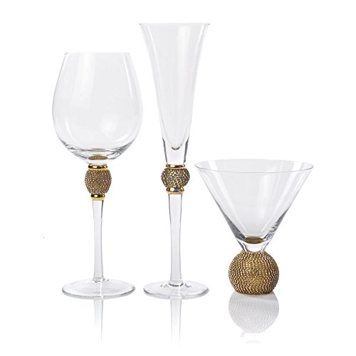 Algopix Similar Product 2 - IMPULSE Gold Biarritz 3 Piece Glass