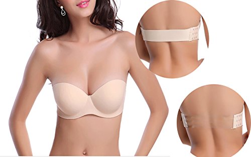 Backless Strapless Invisible bra,Cherioll® Comfortable Natural Wedding Bra
