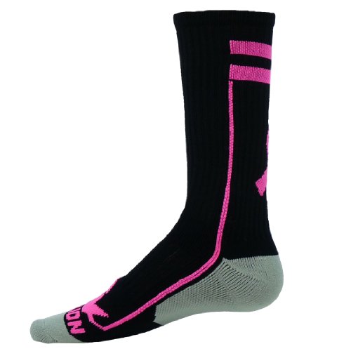Red Lion Ribbon Apex Crew Breast Cancer Awareness Sock