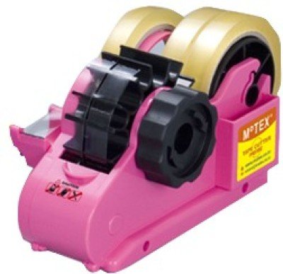 Motex Manual Small Desktop Tape Dispenser (Pink)
