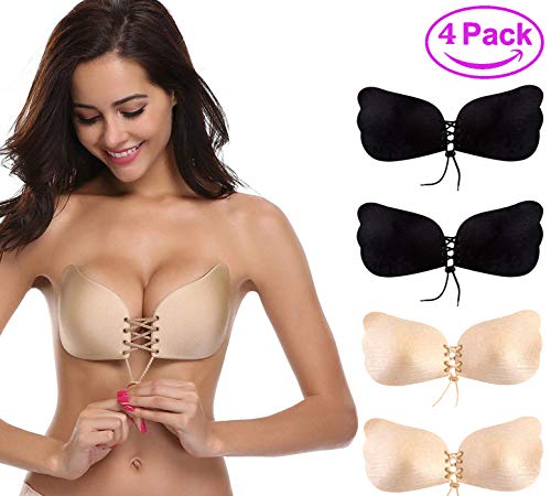 Algopix Similar Product 18 - Thinksea 4 Pack Sticky Bra Backless
