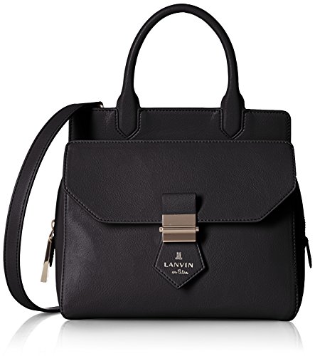 lanvin en bleu纯色手提单肩包