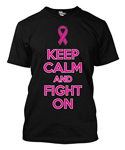 Keep Calm And Fight On - Breast Cancer Awareness Men's T-shirt