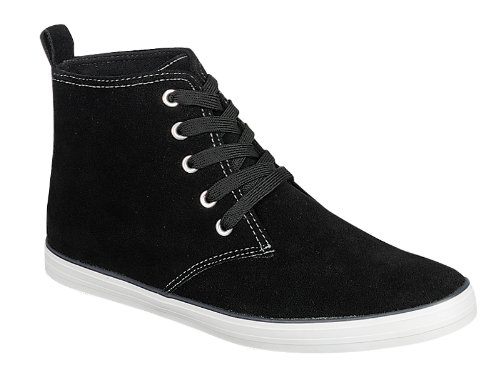 Arider CROSS-03 Men's Hi-Sleek Lace Up Fashion sneaker Shoes- Black