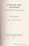 Scripture and Ecumenism: Protestant, Catholic, Orthodox and Jewish