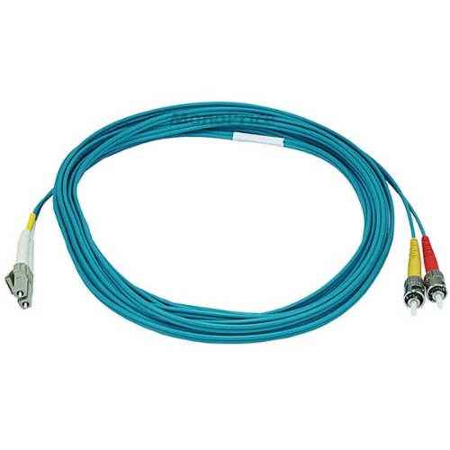

10Gb Fiber Optic Cable, LC/ST, Multi Mode, Duplex - 5 Meter (50/125 Type) - Aqua